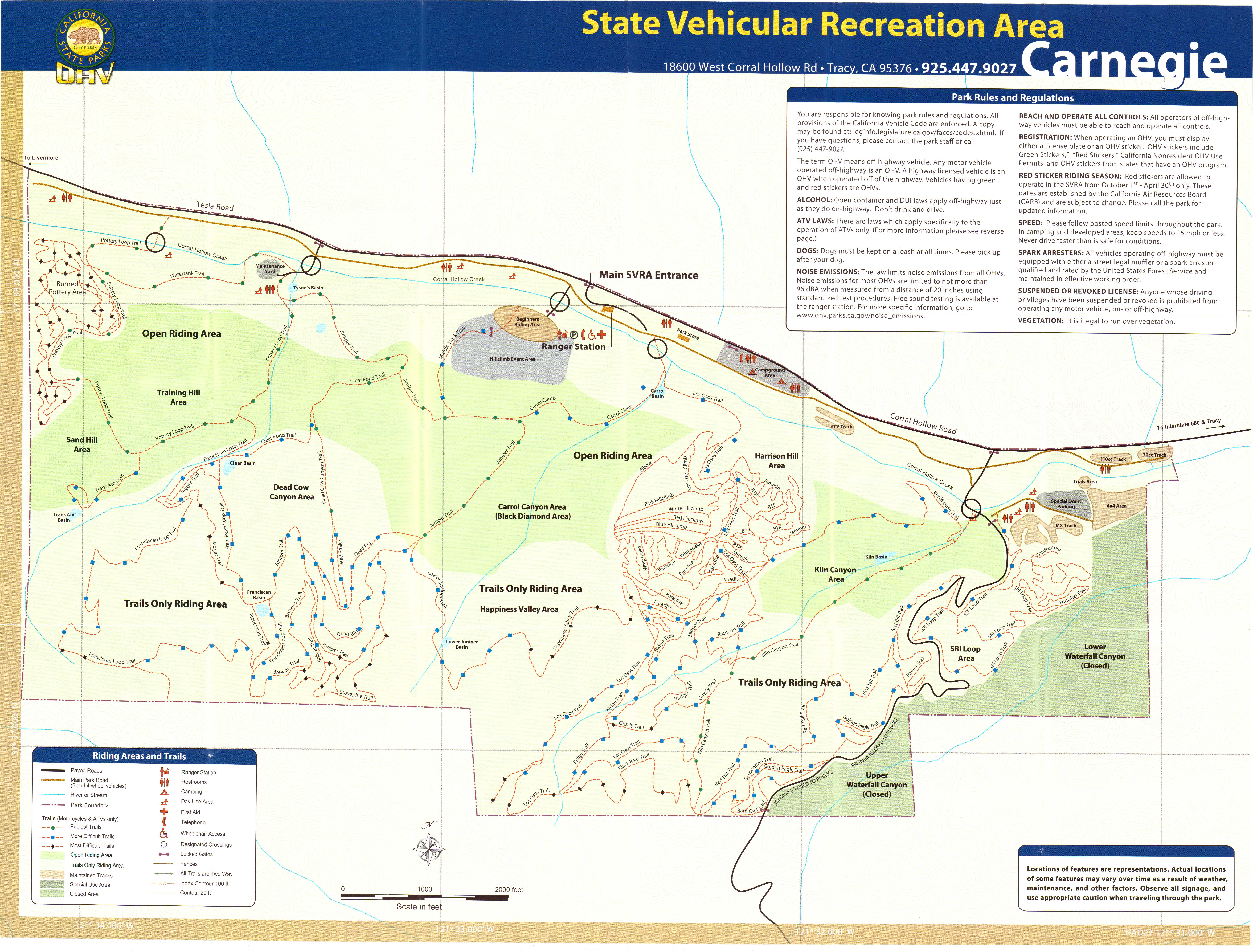 Carnegie SVRA Map Carnegie SVRA Map